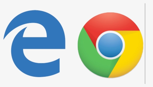 Chrome Png Free Images - Microsoft Edge And Google Chrome, Transparent Png, Free Download