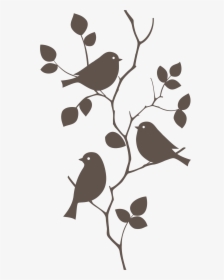 Bird Wall Decal Mural Sticker Vector Graphics - Birds For Wall Painting, HD Png Download, Free Download