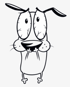Courage The Cowardly Dog Drawing Scared, HD Png Download, Free Download