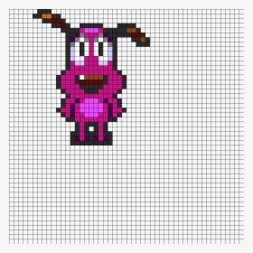 Courage The Cowardly Dog Perler Bead Pattern / Bead - Stop Sign Pixel Art, HD Png Download, Free Download