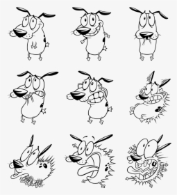 Courage The Cowardly Dog Png - Purple Dog From Cartoon Network ...