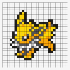 Pokemon Perler Pattern Jolteon , Png Download - Pixel Art Pokemon Jolteon, Transparent Png, Free Download