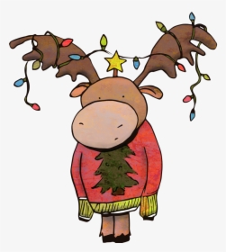 Christmas Moose - Christmas Day, HD Png Download, Free Download