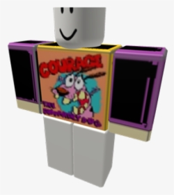 Outline Of Courage The Cowardly Dog - Roblox Free Red Shirt, HD Png Download, Free Download