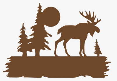 Moose Cut Out In Woods, HD Png Download, Free Download