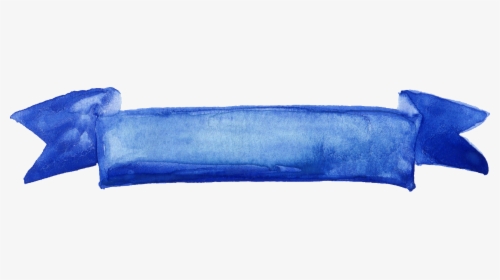 Blue Watercolor Banner Png, Transparent Png, Free Download