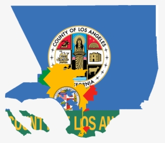 Flag Map Of Los Angeles - Seal Of Los Angeles County, California, HD Png Download, Free Download