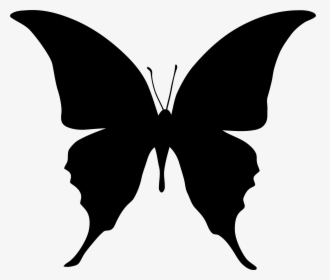 None - Silhouette Of A Butterfly, HD Png Download, Free Download