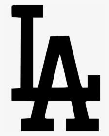 Dodgers La Logo File Size Los Angeles Black Free Transparent - Los Angeles Dodgers, HD Png Download, Free Download