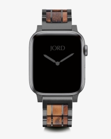 Tigerwood And Metal Apple Watch Band - Rose Leather Apple Watch Band, HD Png Download, Free Download
