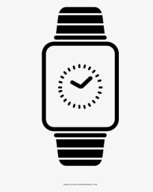 Apple Watch Coloring Page - Clipart Digital Watch, HD Png Download, Free Download