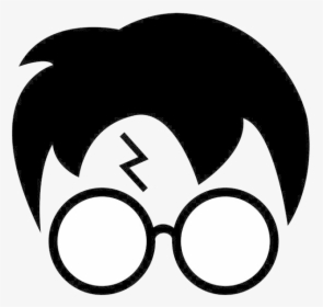 Harry Potter Glasses Hogwarts Silhouette Clipart At - Harry Potter Hair And Glasses, HD Png Download, Free Download