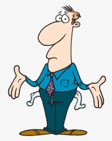 Bag Of Money Png - Man With Empty Pockets Cartoon, Transparent Png, Free Download