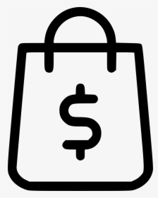 Shopping Bag Shop Money Finance Dollar - Icon Png Shopping Bag, Transparent Png, Free Download
