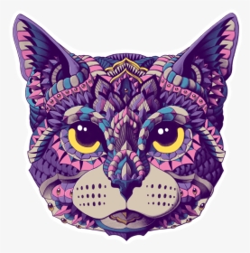 Cat Head Sticker - Cat Head Sticker Png, Transparent Png, Free Download