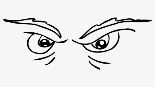 Scary Eyes Drawing Cartoon, HD Png Download, Free Download