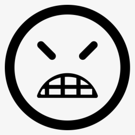 Angry Emoticon Square Face With Closed Eyes - Download Png, Transparent Png, Free Download