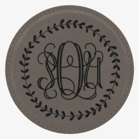 Laurel Wreath Monogram Coaster Set" title="laurel Wreath - Soul Is Healed By Being With Children, HD Png Download, Free Download
