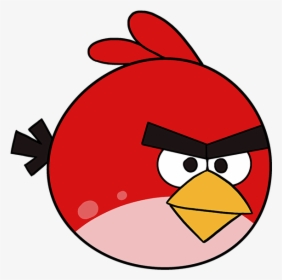 Draw Red Angry Bird , Transparent Cartoons - Angry Birds Red Drawing, HD Png Download, Free Download