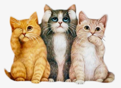 Cute Kittens Animated, HD Png Download, Free Download