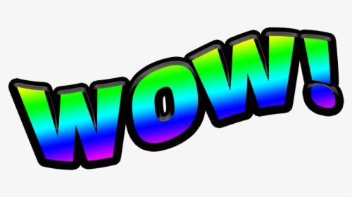 Wow, Exclamation, Surprise, Rainbow, Happy - Wow Award, HD Png Download, Free Download