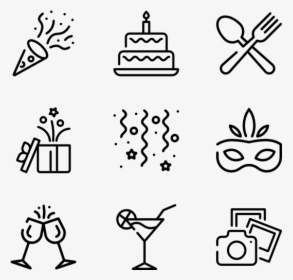 Birthday - Space Icons Png, Transparent Png, Free Download