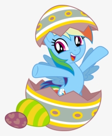 Mlp Fim Rainbow Dash Vector By Luckreza8 - Mlp Happy Easter Png, Transparent Png, Free Download