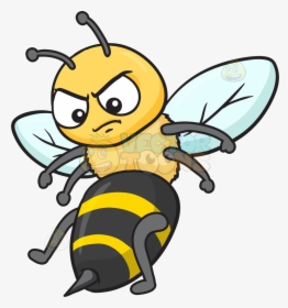Bee X Surprise Pictures Of Cartoon Bees To Use Public - Yellow Background With Bee, HD Png Download, Free Download