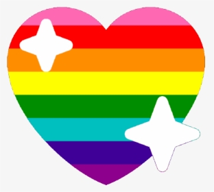 Original Lgbtq Sparkle Heart Discord Emoji - Pride Heart Emoji Discord, HD Png Download, Free Download