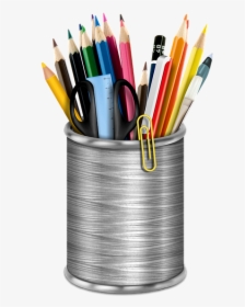 Kit, Crayons, A Pair Of Scissors, Writing, Coloring - Imagenes Png De Lapices, Transparent Png, Free Download