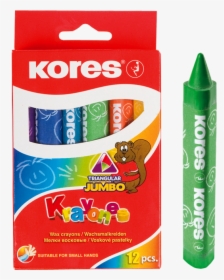 Kores Krayones Wax Crayons - Crayones Kores, HD Png Download, Free Download