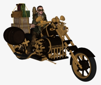 Man On Motorcycle Transparent, HD Png Download, Free Download