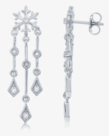 Elsa Frozen Snowflake Chandelier Diamond Earrings In - Body Jewelry, HD Png Download, Free Download