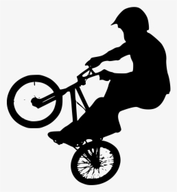 File Rider Silhouette Svg - Bmx Rider Silhouette, HD Png Download, Free Download