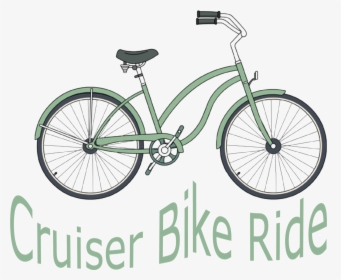 Cruiser Bike Ride - Old Bicycle White Background, HD Png Download, Free Download