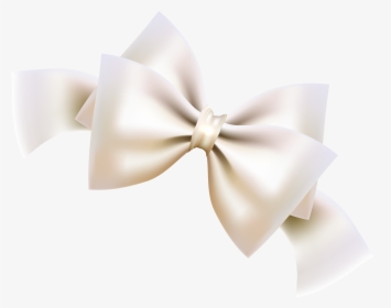 White Ribbon Shoelace Knot - White Bow Transparent, HD Png Download, Free Download