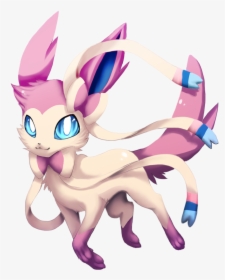 Fairy Type Pokémon Images Sylveon One Of The Fairy - Pokemon Eevee Fairy, HD Png Download, Free Download