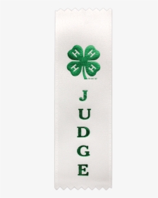 Identification White Judge Ribbon - Paper Product, HD Png Download, Free Download