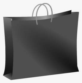 Carryout Bag, Carrier Bag, Shopping Bag, Carry-all - Black Shopping Bags Clipart, HD Png Download, Free Download