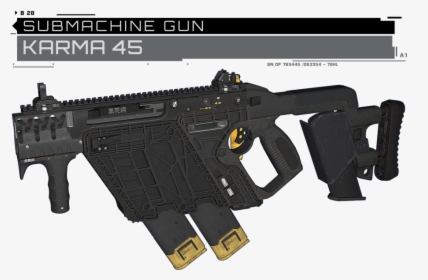Replaces Submachine Gun With Karma 45 From Call Of - Call Of Duty Infinite Warfare Karma 45, HD Png Download, Free Download