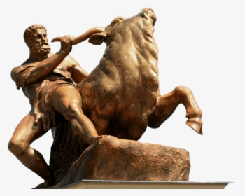 Heracles Fighting A Bull - Schwerin, HD Png Download, Free Download