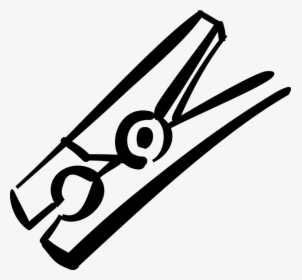 Vector Illustration Of Clothespin Or Clothes Peg Fastener- - Clothes Pin Clip Art, HD Png Download, Free Download