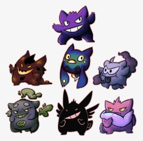 Gengar Variations, HD Png Download, Free Download