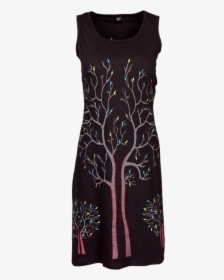 Tree Of Life Dress Black Handmade And Fairly Traded - Day Dress, HD Png Download, Free Download