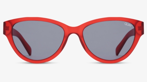 Quay Australia Rizzo Round Sunglasses In Red, HD Png Download, Free Download