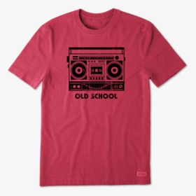 Men"s Old School Boombox Crusher Tee - Mens Life Is Good Shirts, HD Png Download, Free Download