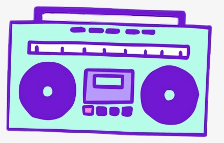 #radio #radyo #green #purple #yeşil #mor #cute #kawaii - Radio Kawaii, HD Png Download, Free Download