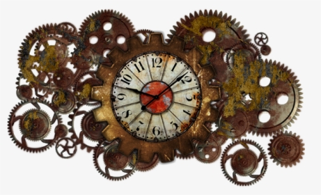 Steampunk Clock Png, Transparent Png, Free Download