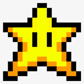 Pixel Star Png - Mario Star Pixel Art, Transparent Png, Free Download