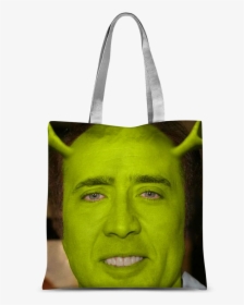 Nicolas Cage As Shrek ﻿classic Sublimation Tote Bag"  - Nicolas Cage, HD Png Download, Free Download